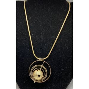Thalia Sodi Gold-Tone Pavé Orbital Pendant Necklace, 33" + 3" MSRP $39.50 CP659